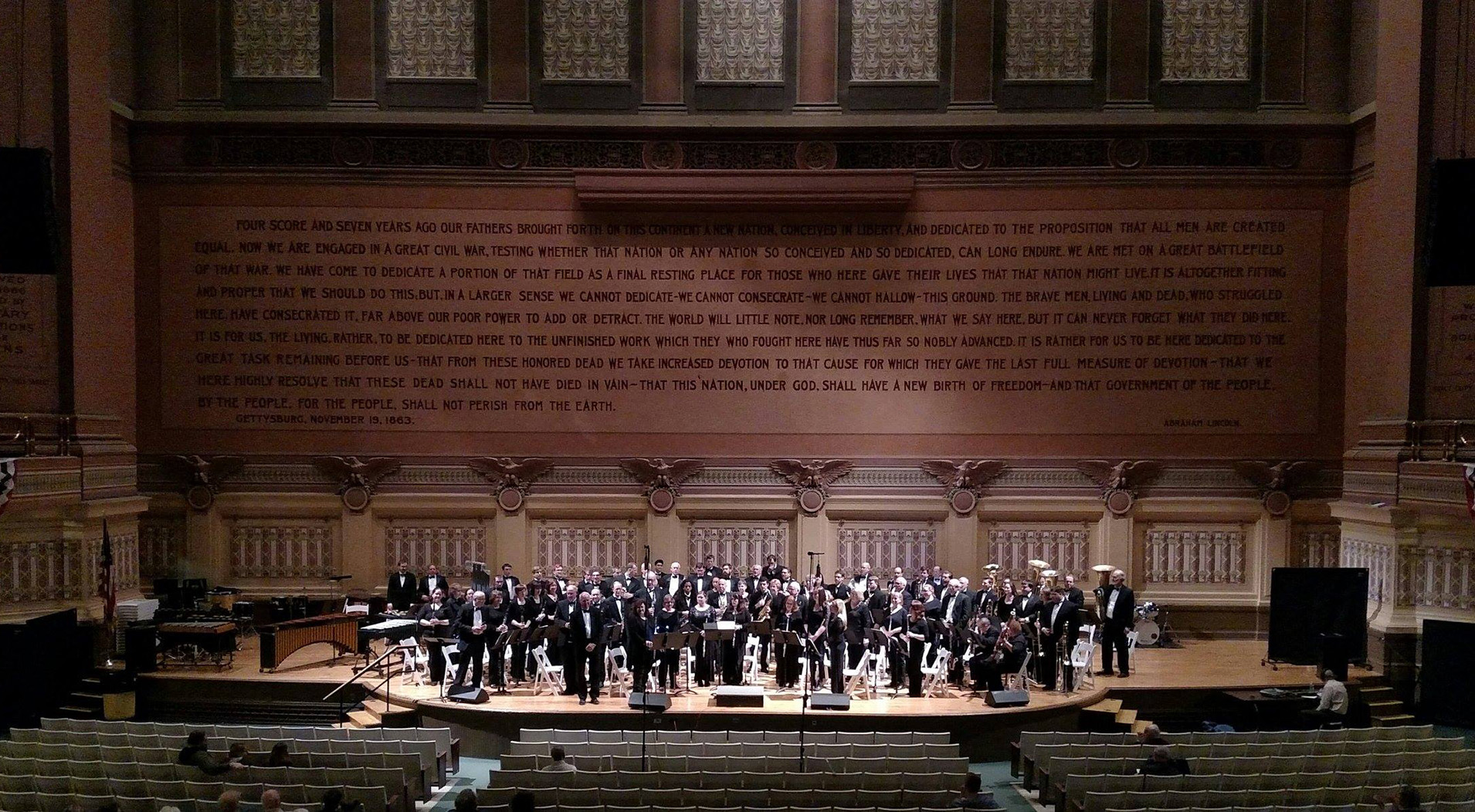 Bel Air Community band on stage at the ACB Convention in Pittsburgh, PA