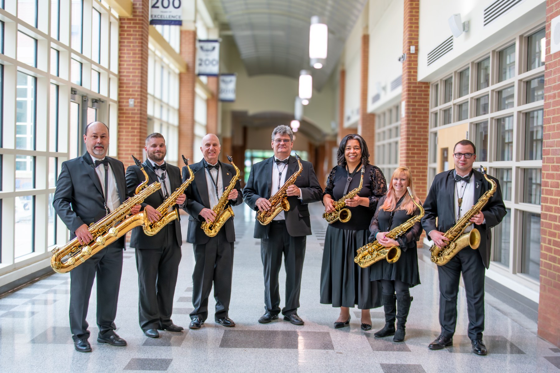 Saxophones section